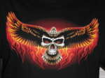 Custom Short Sleeve T-Shirt (Eagle Skull with Back Print)